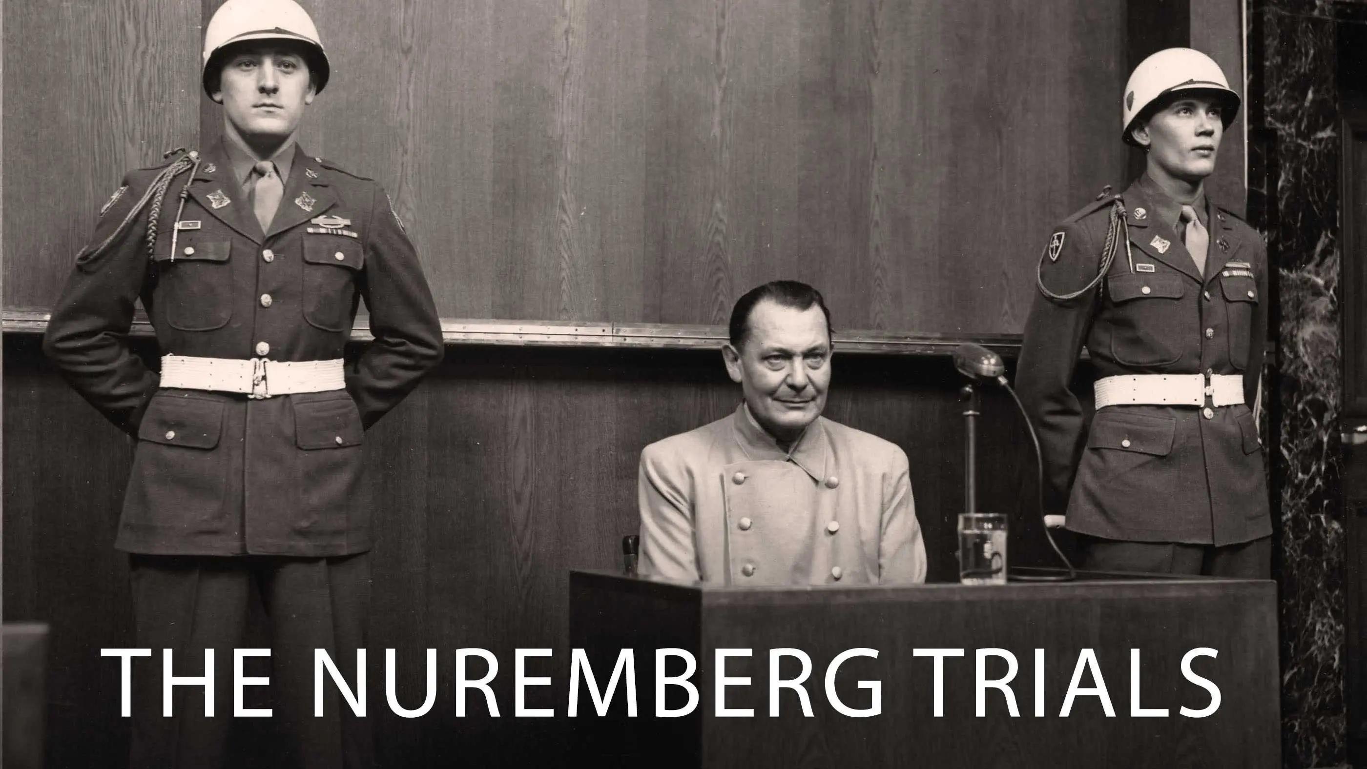 The Nuremberg Trials backdrop
