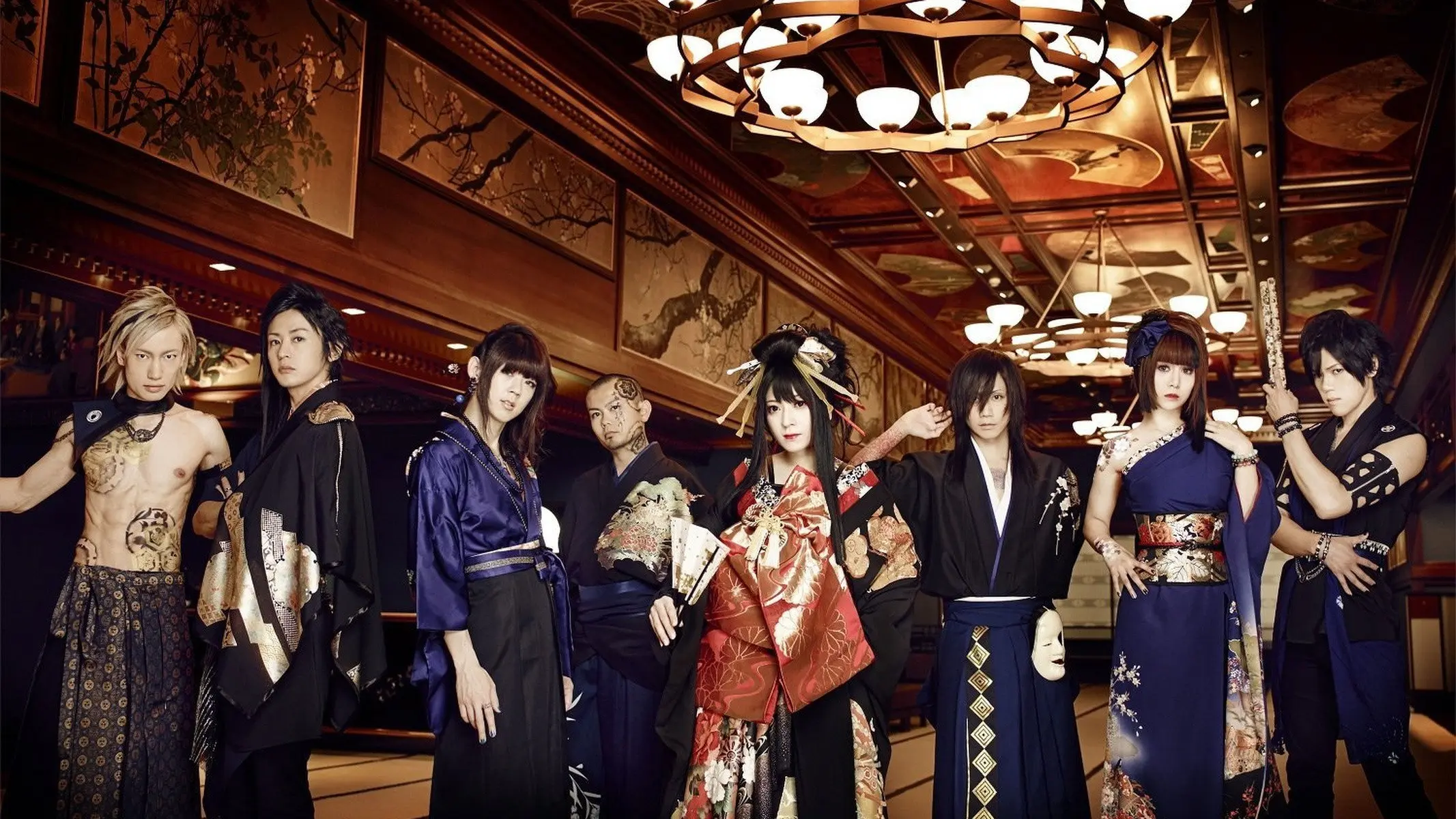 Wagakki Band Dai Shinnenkai 2016 Nippon Budokan - Akatsuki no Utage - backdrop