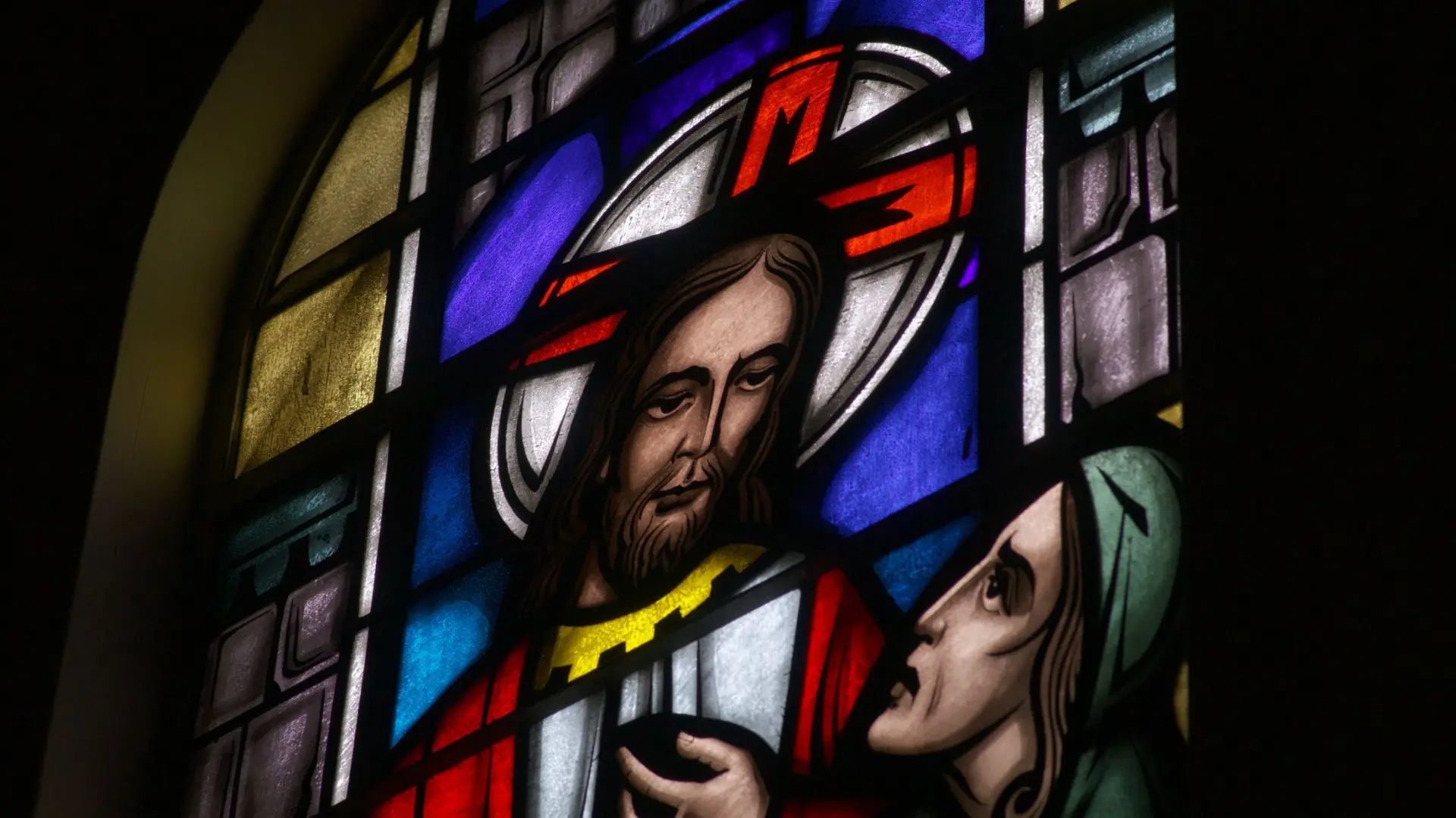 Confessional backdrop