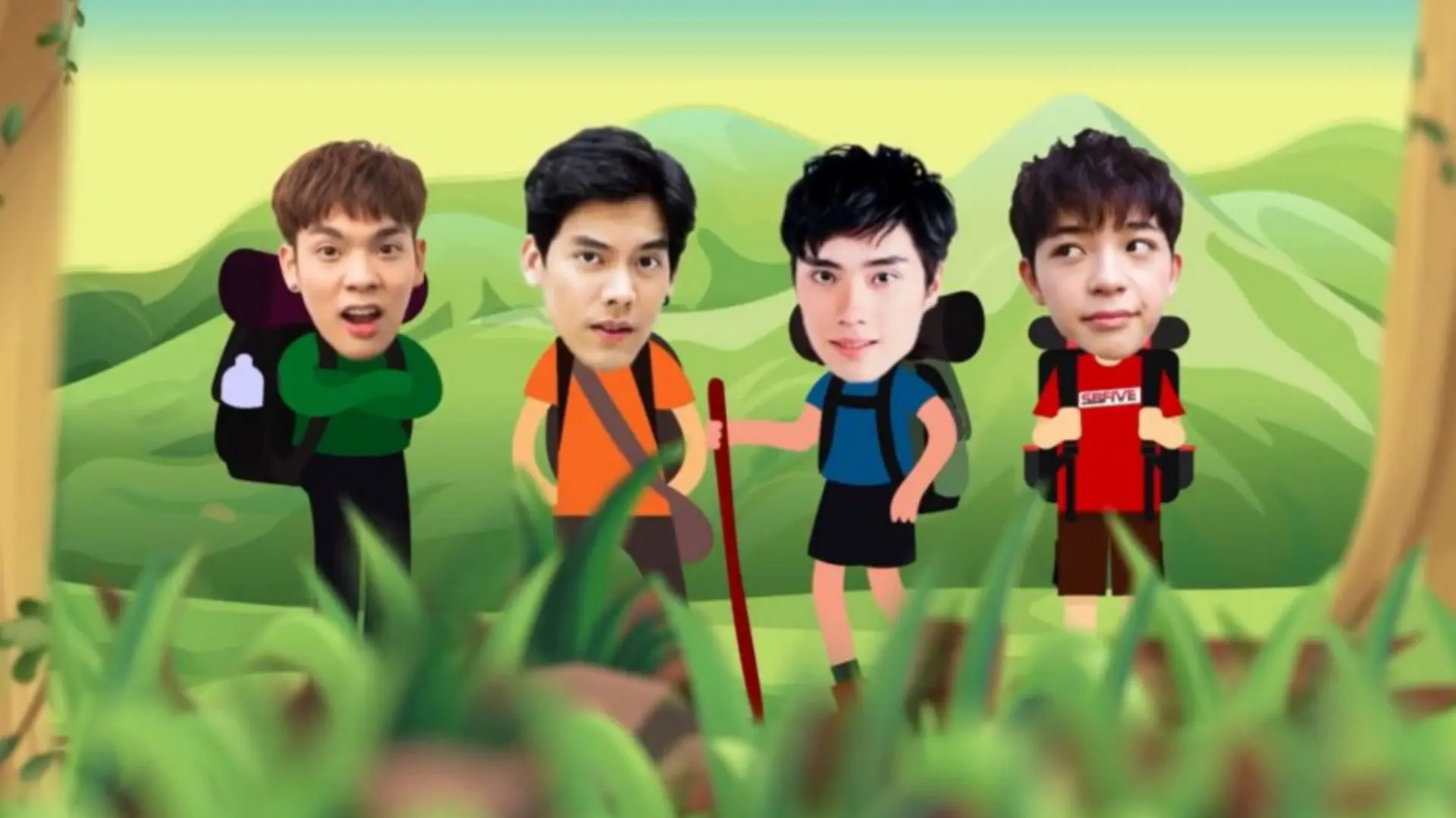 Let's Go Hunter backdrop