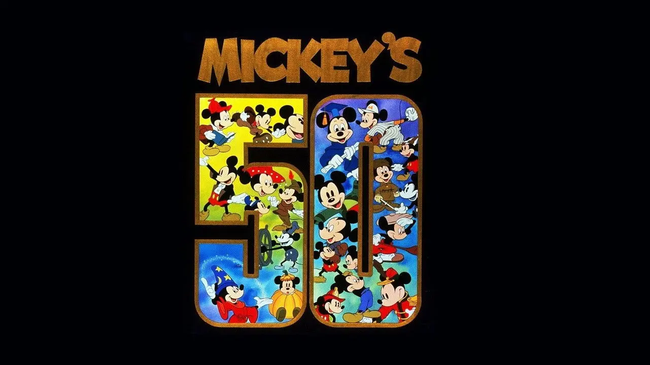 Mickey's 50 backdrop