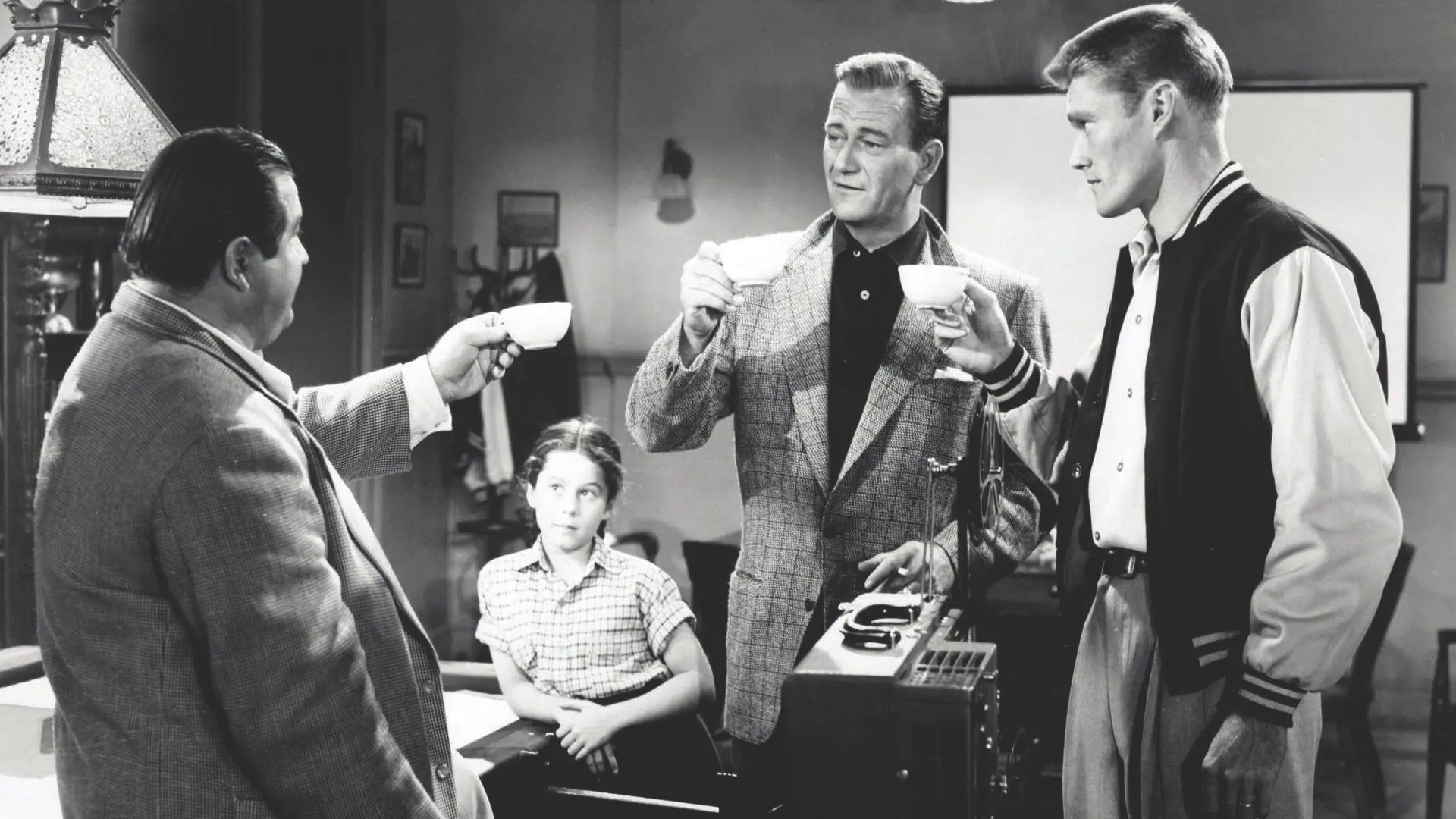 Trouble Along the Way backdrop