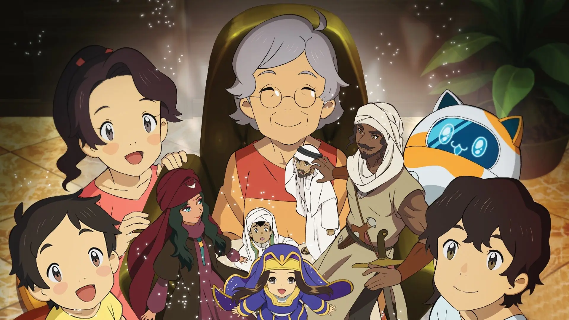 Future Folktales backdrop