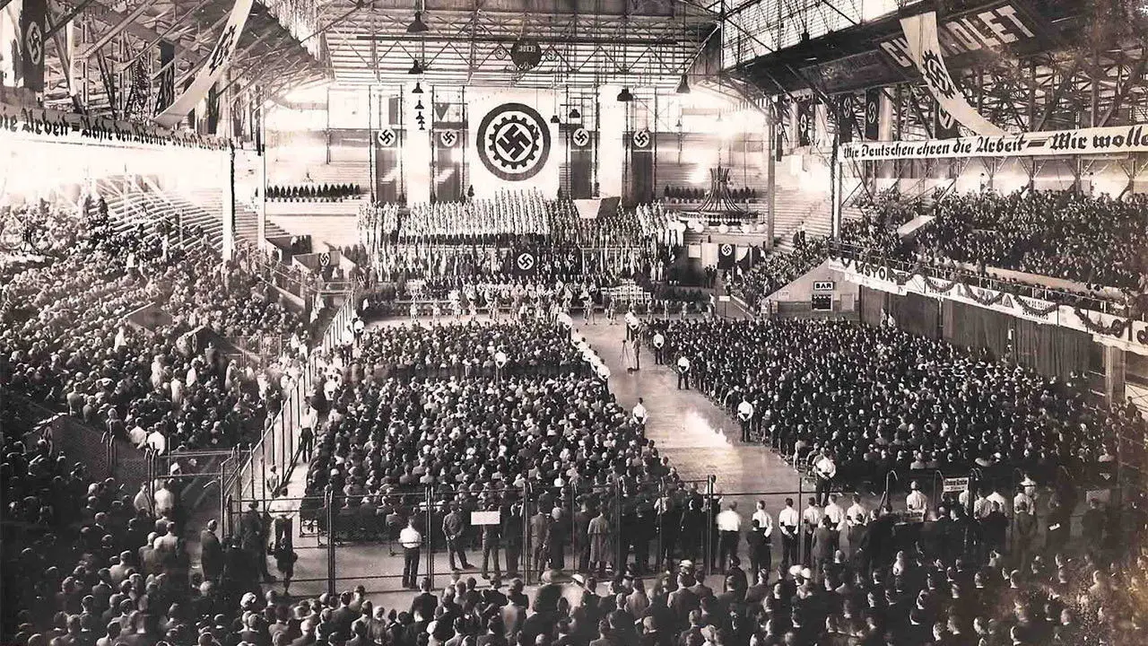 The Hitler Youth backdrop