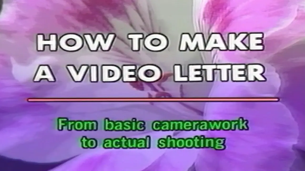How to Make a Video Letter backdrop