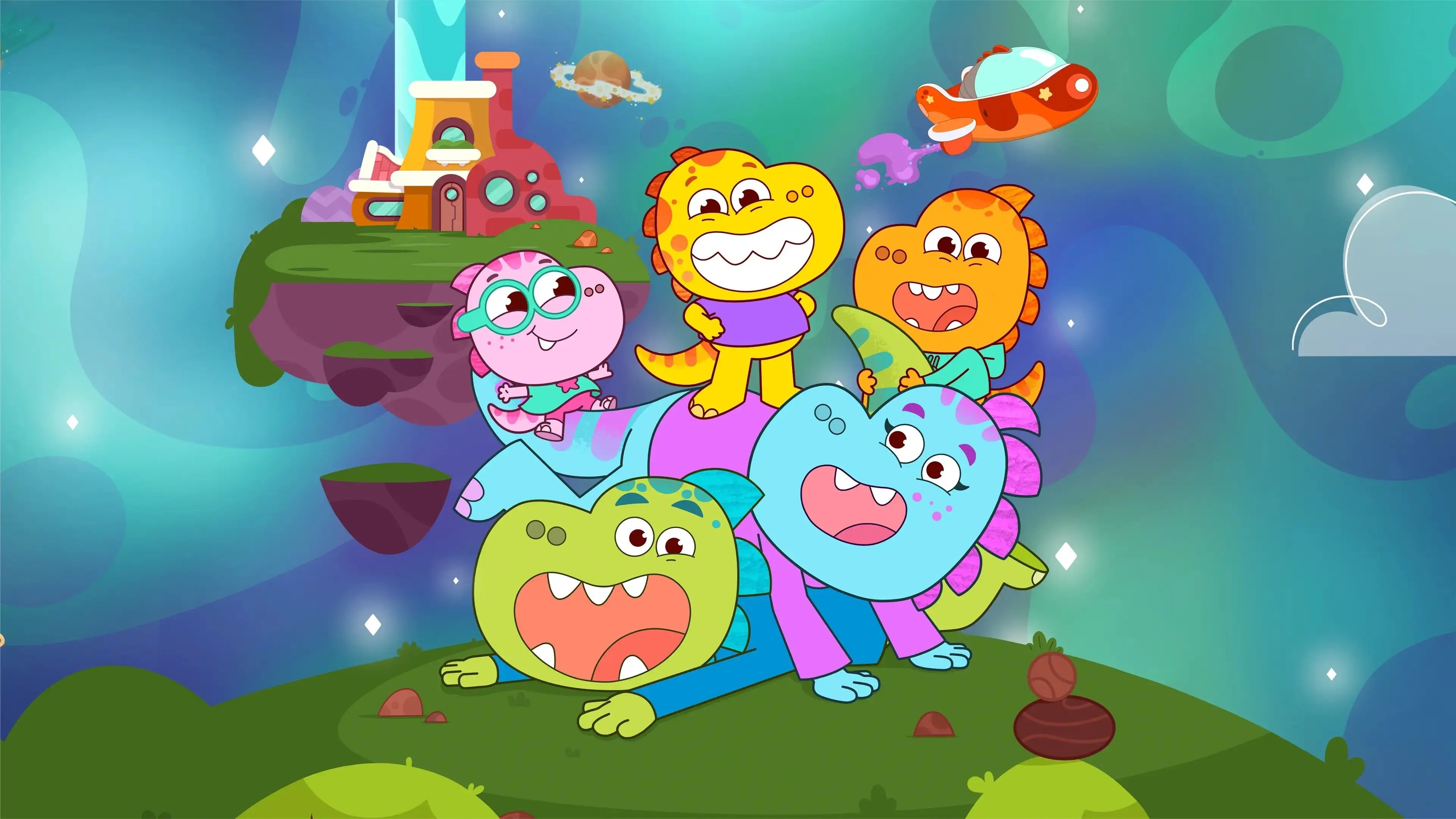 Tim Rex in Space backdrop