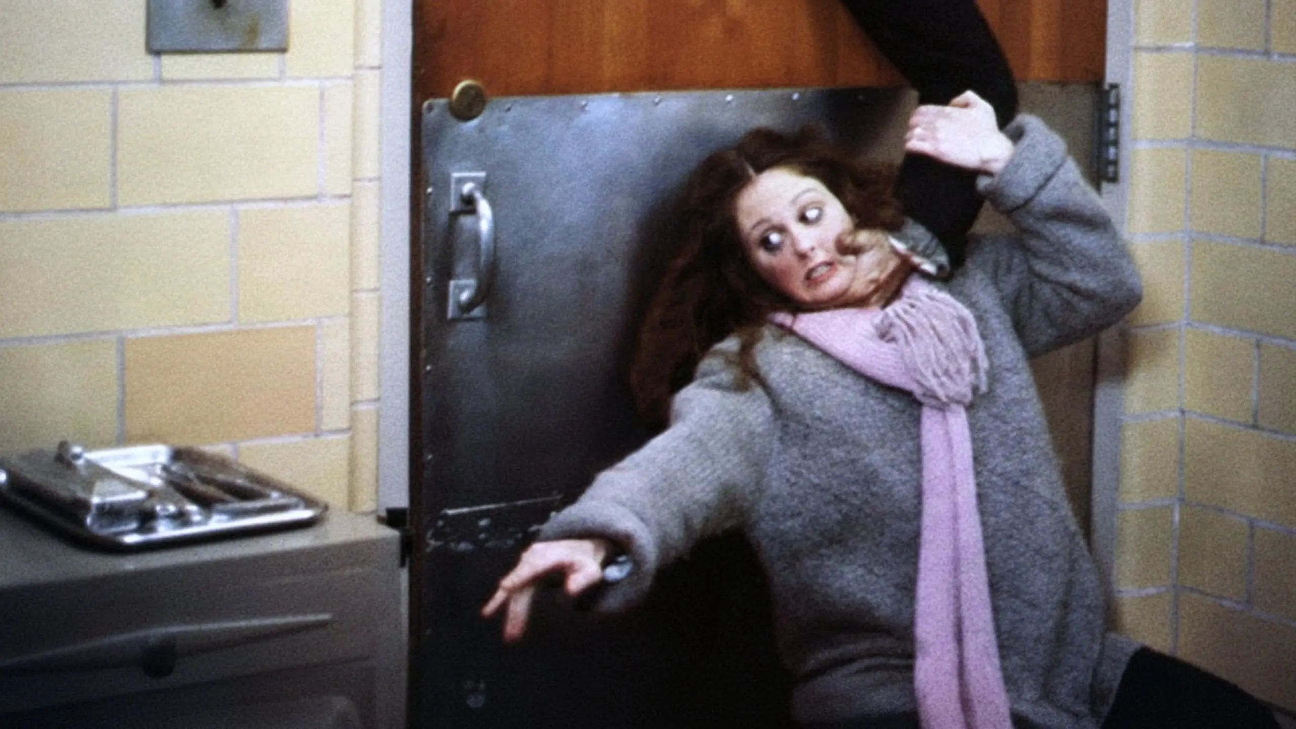 He Knows You're Alone backdrop