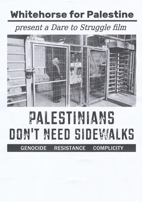 Palestinians Don't Need Sidewalks