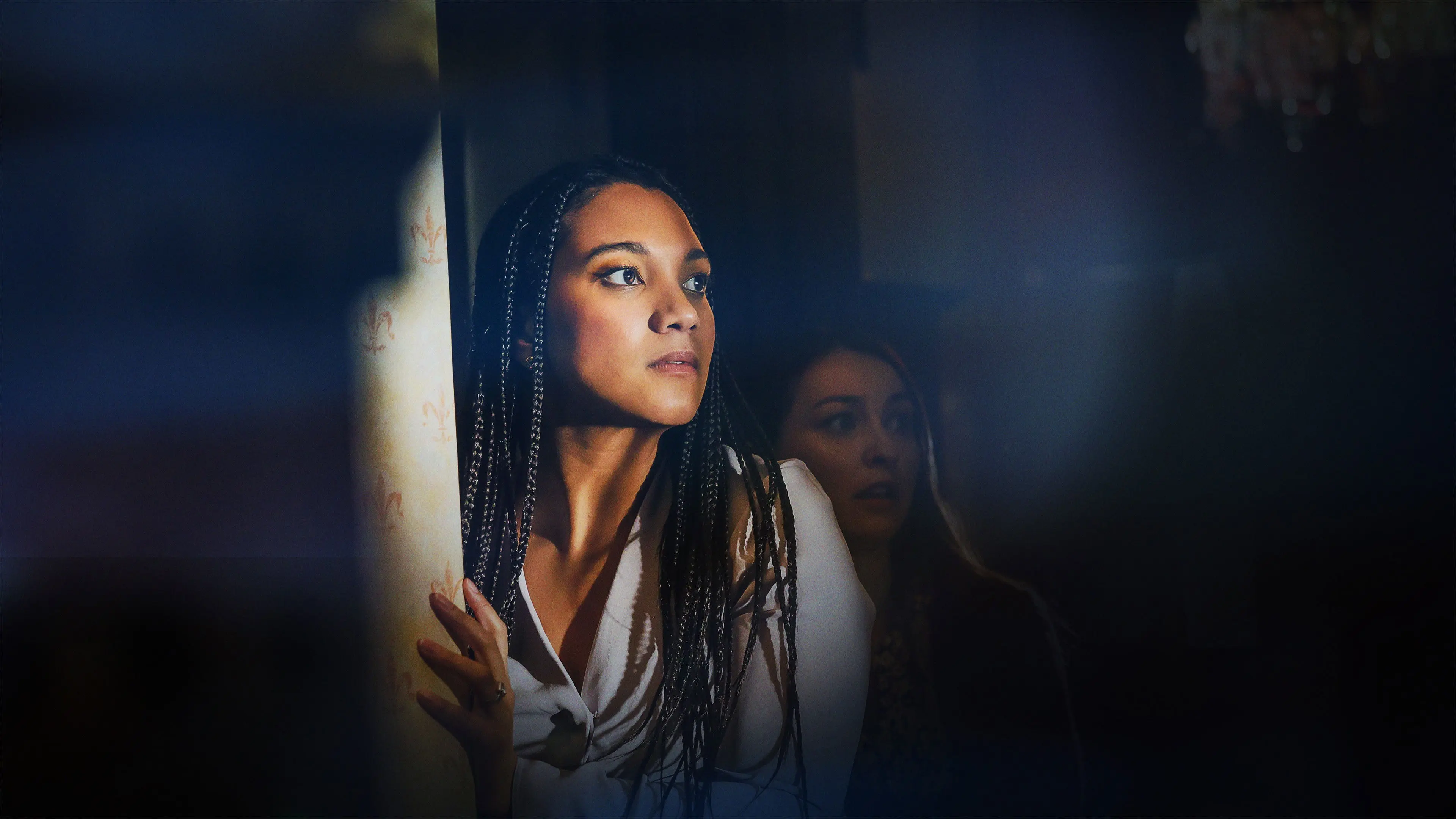 Little Girl in the Window backdrop