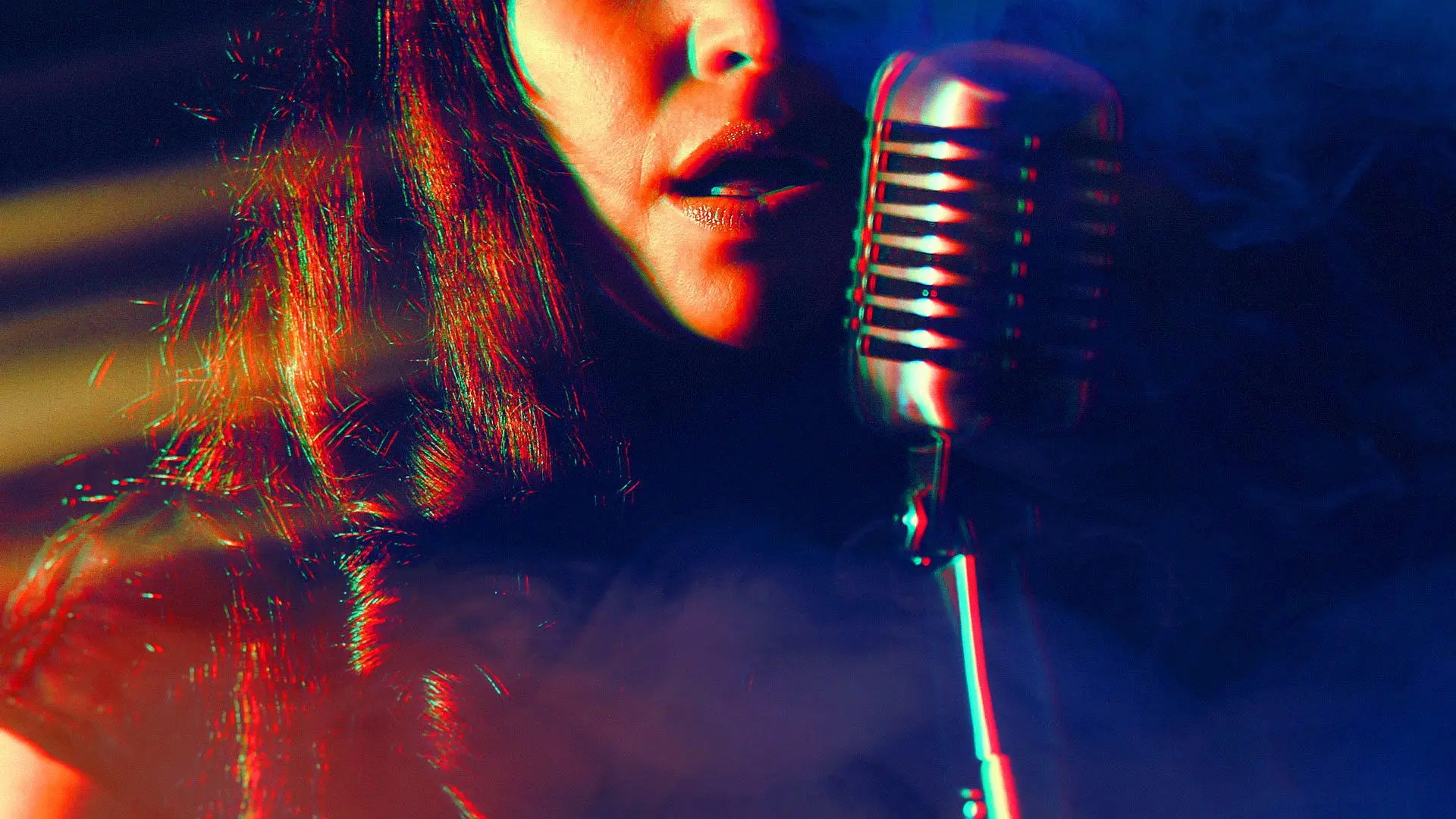 Girls in Bands at the BBC backdrop